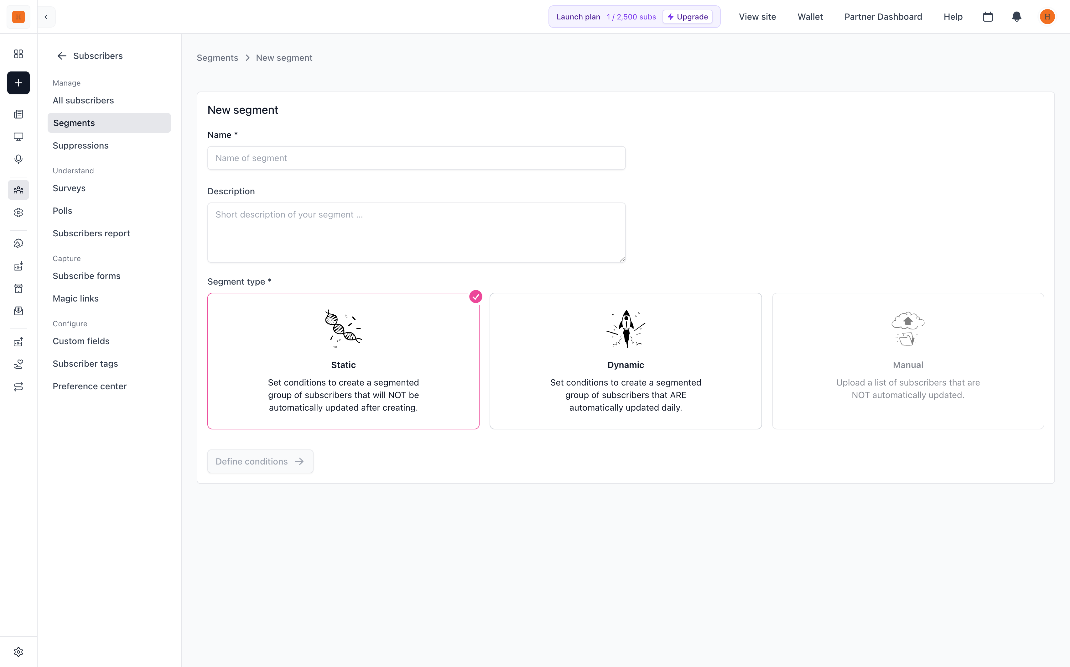 beehiiv audience segments