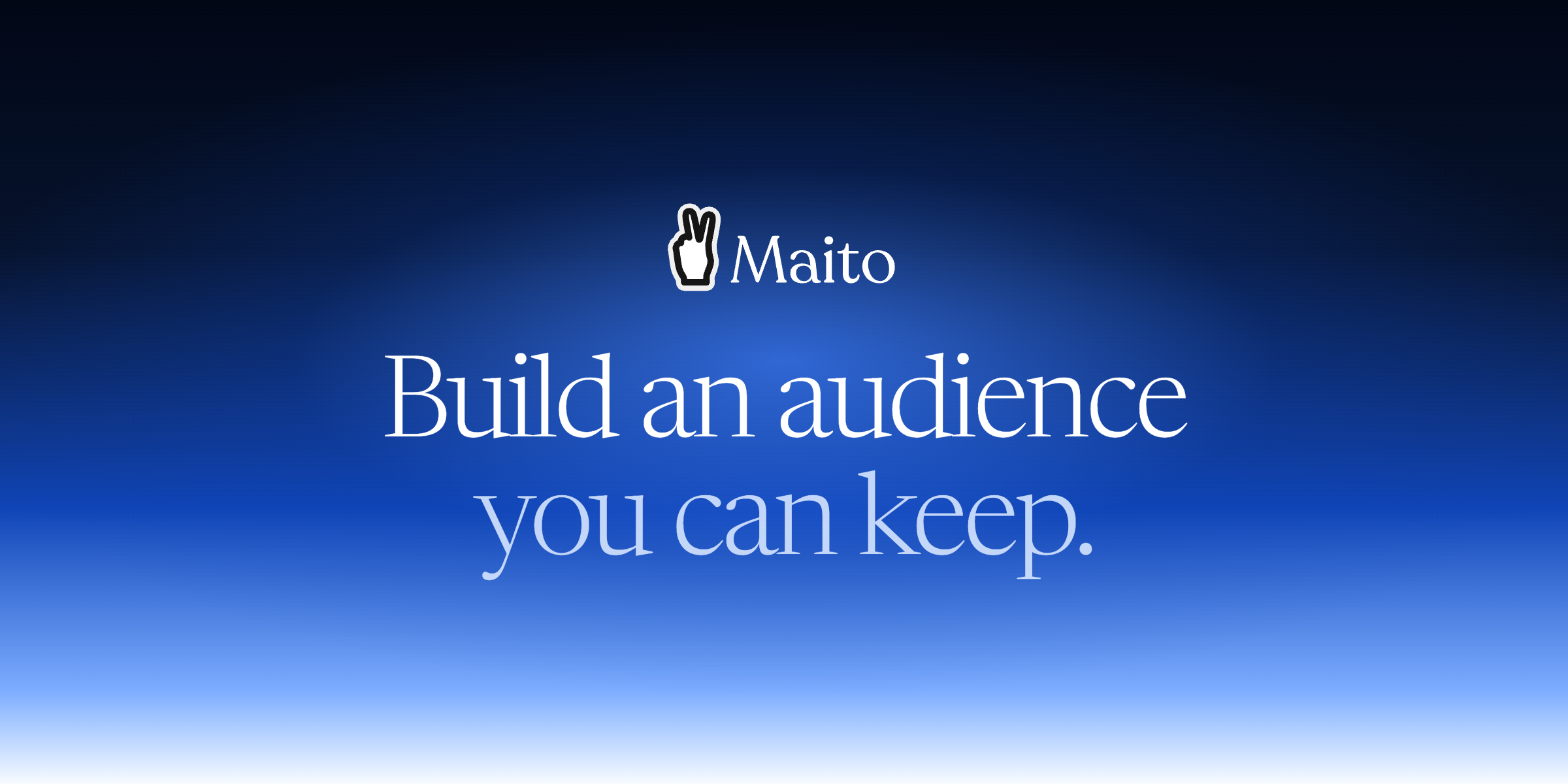 Maito website homepage built with Framer